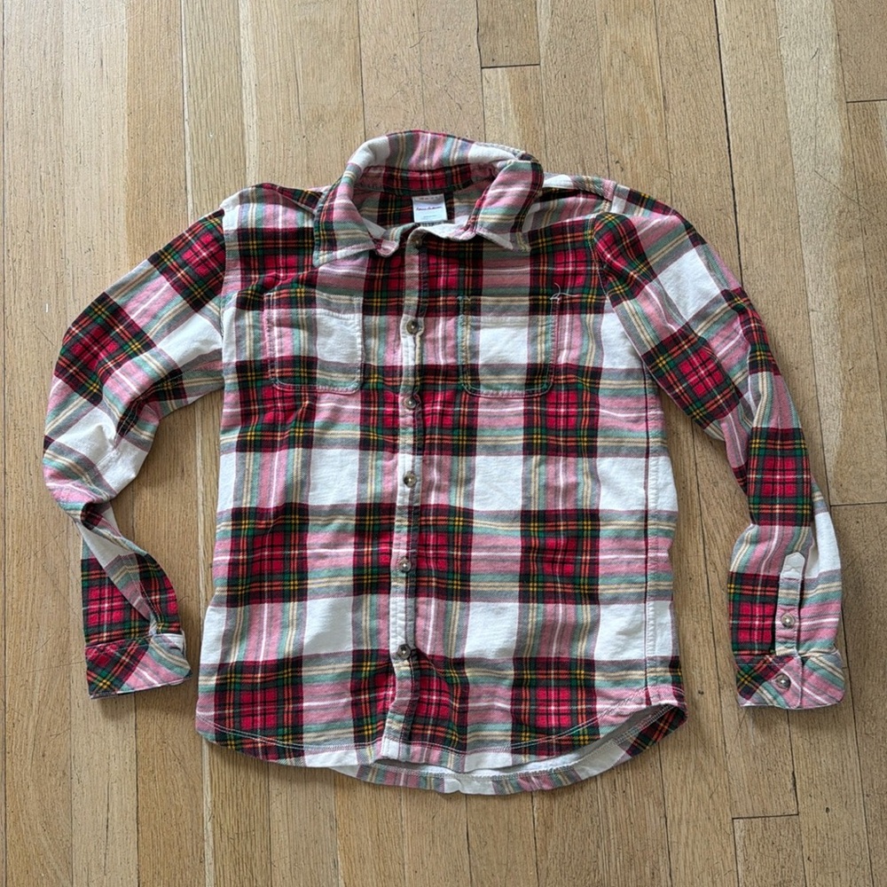 Hanna Andersson Boys button down dress shirt Size 12
